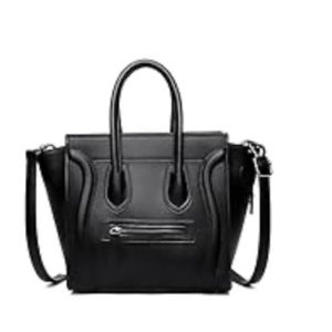 Vintage leather handbag - black